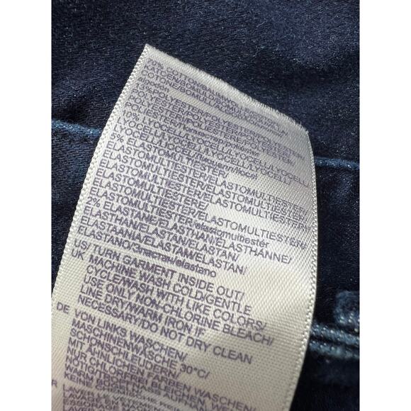 NYDJ Barbara Bootcut Jeans Dark Blue Wash Color Rinse Lift Tuck Tech Size 6 - Picture 10 of 10